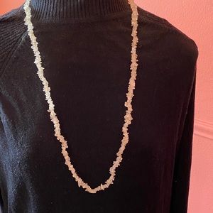 2/$20 Clear natural stone necklace